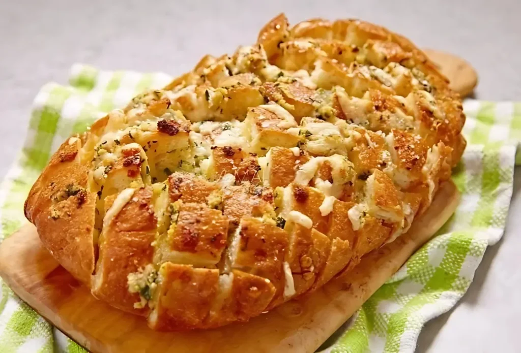 Garlic Bread with Cheese and Herbs, Cheesy Garlic Bread, Herb Garlic Bread Recipe