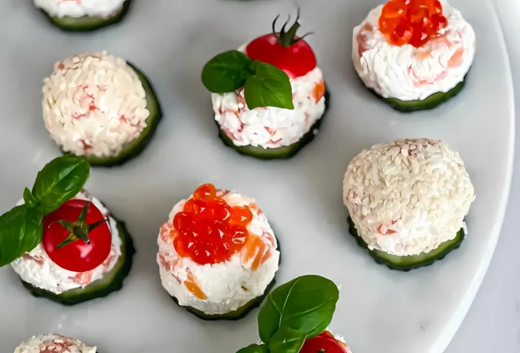 Cottage Cheese Balls with Salted Salmon