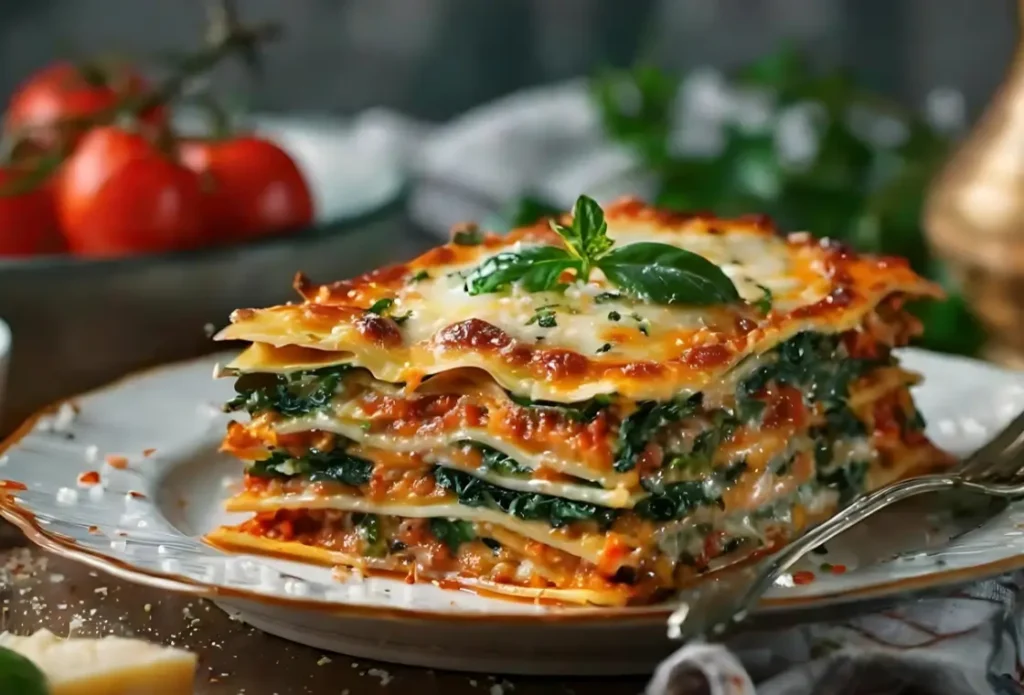 Cottage Cheese and Spinach Lasagna